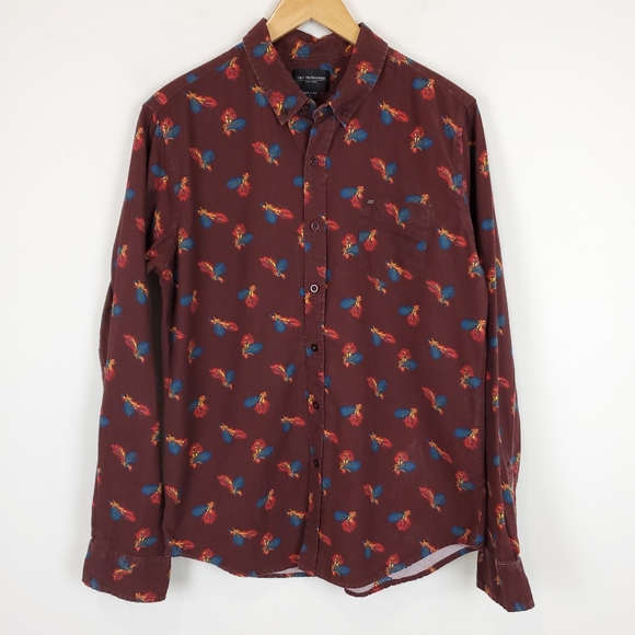Obey Other - Obey Propaganda Long Sleeve Feather Print Button Down Shirt